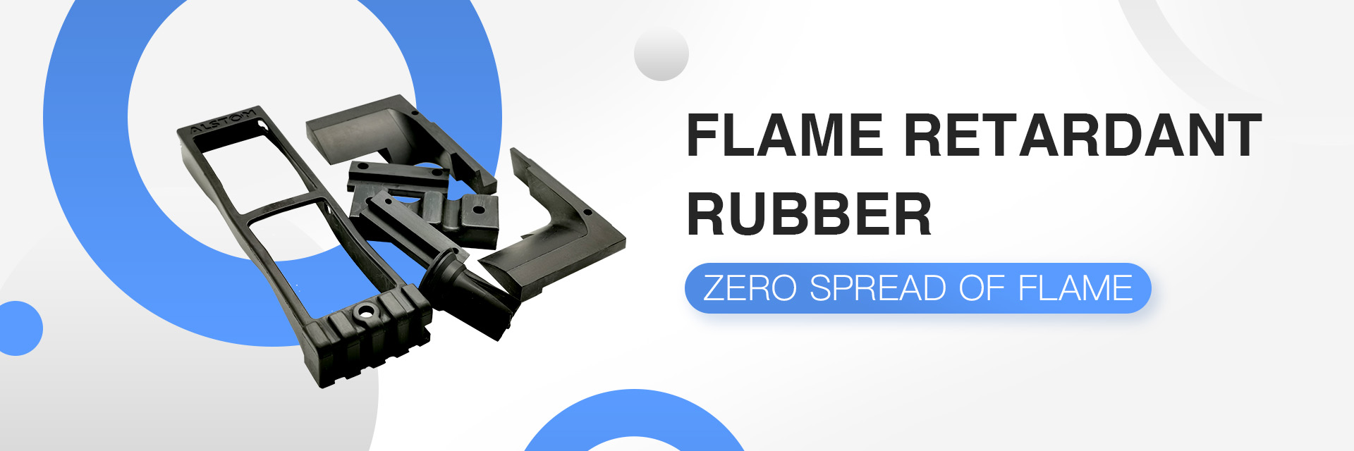 Flame retardant rubber produtcts